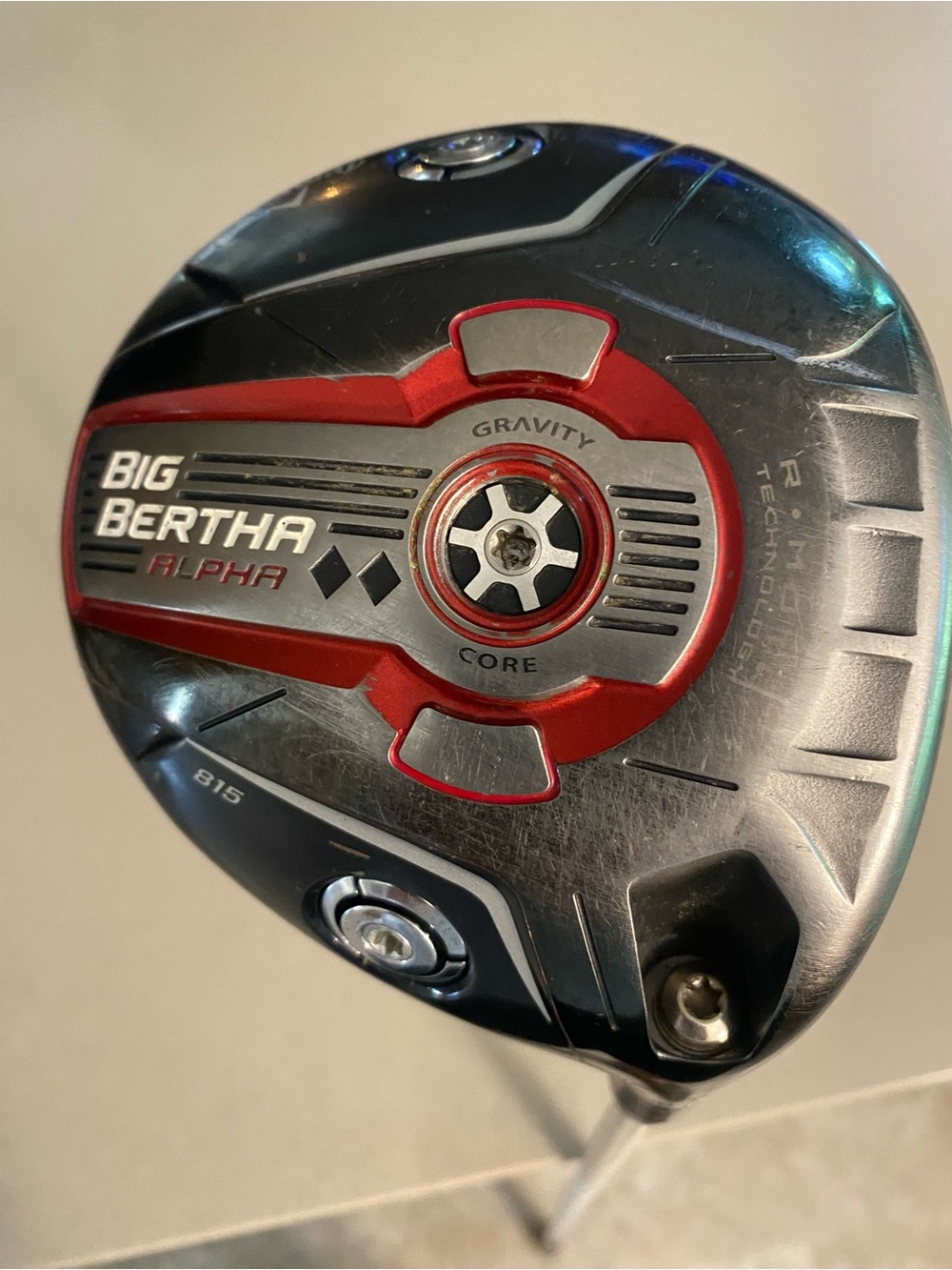 Callaway Big Bertha Alpha 815 Driver 10.5 Graphite 110 MSI Premium Stiff Shaft